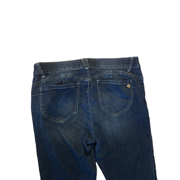 Women 14 Democracy "Ab"Solution Jeans Denim Pants Ankle Skimmer Indigo Skinny - Picture 5 of 5